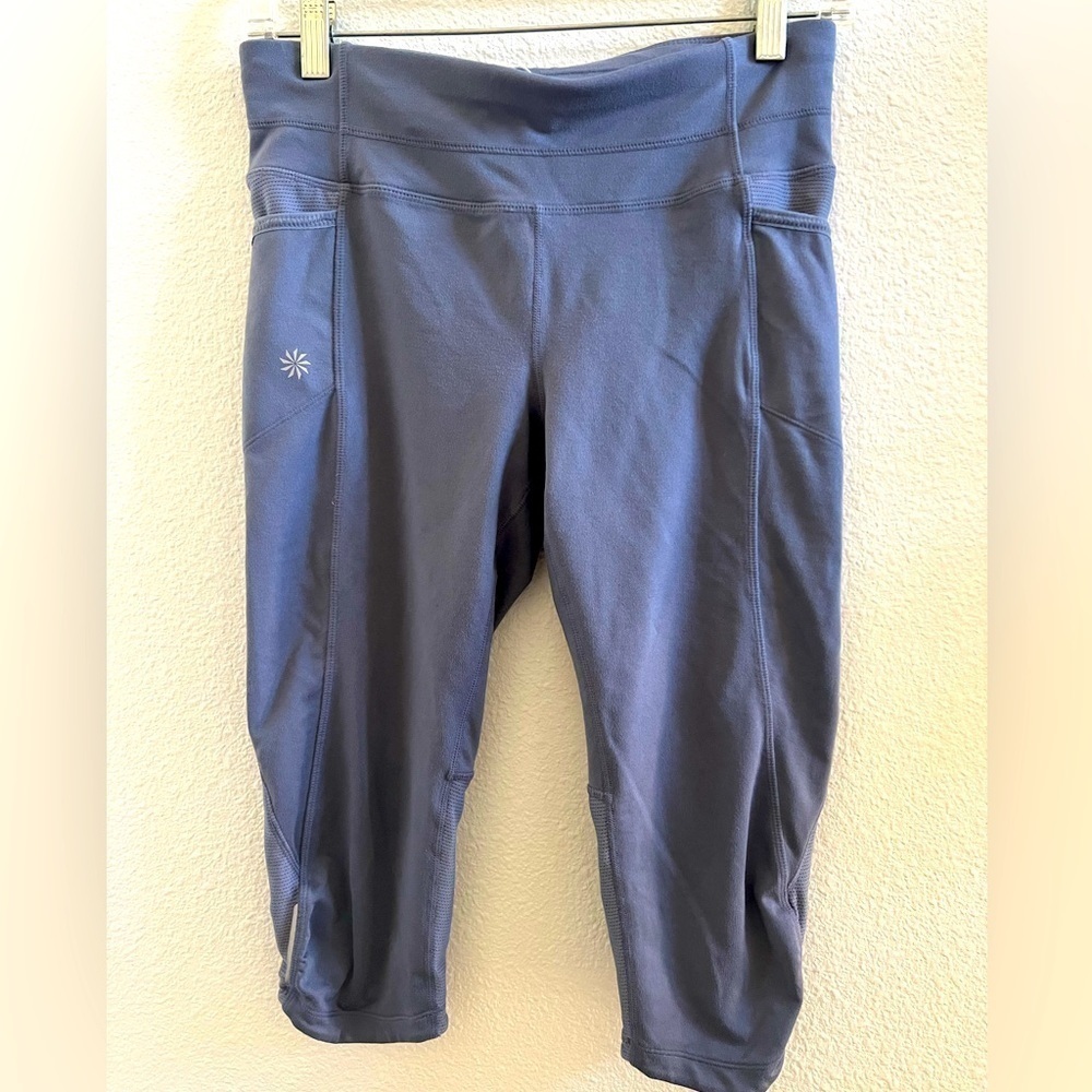 Athleta womens small capri short workout running active leggings compression